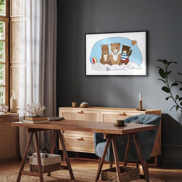 Tableau - Teddy Bears on the Beach (1 Part) Wide