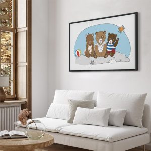 Tableau - Teddy Bears on the Beach (1 Part) Wide