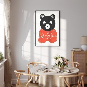 Tableau - Thoughtful Bear (1 Part) Vertical