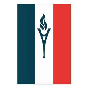 Tableau - Torch Against the Backdrop of the French Flag