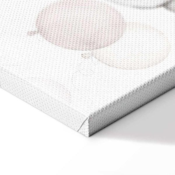 Tableau - Toy Bears with Balloons - Flying Plush Bears Among Balloons Clouds and Rainbows in Subtle Pastel Hues