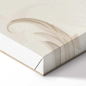 Tableau - Turquoise Flowers in Retro Ambience Floristic Ornaments