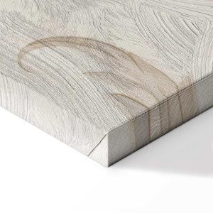 Tableau - Turquoise Flowers in Retro Ambience Floristic Ornaments