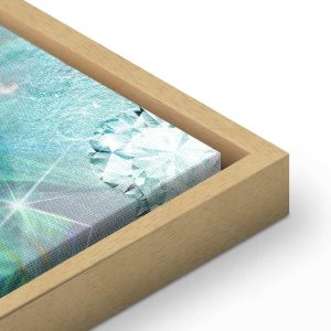 Tableau - Turquoise Leaves (1 Part) Wide