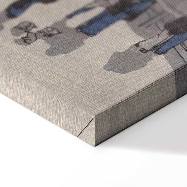 Tableau - Utagawa Hiroshige – Night time view of Saruwaka Street