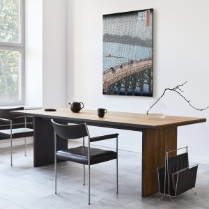 Tableau - Utagawa Hiroshige – Sudden Shower over Shin-Ohashi Bridge and Atake