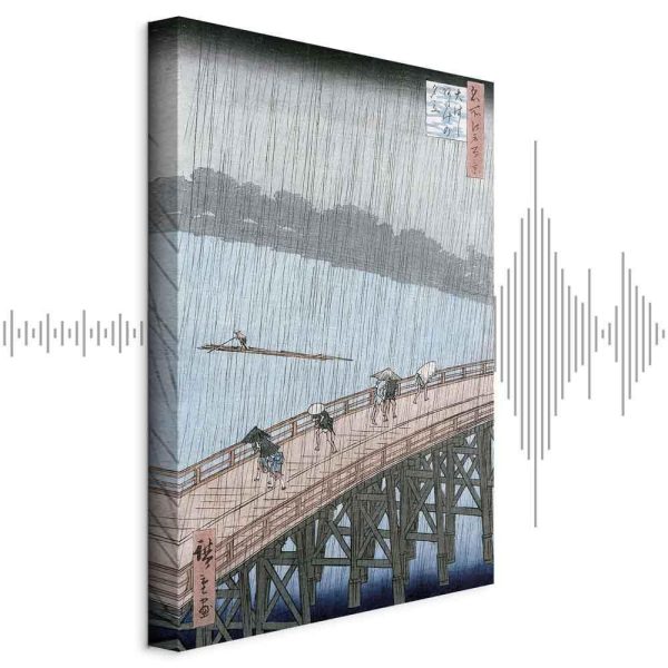 Tableau - Utagawa Hiroshige – Sudden Shower over Shin-Ohashi Bridge and Atake Tableau - Utagawa Hiroshige – Sudden Shower over Shin-Ohashi Bridge and Atake