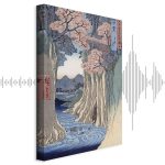 Tableau - Utagawa Hiroshige – The monkey bridge in the Kai province