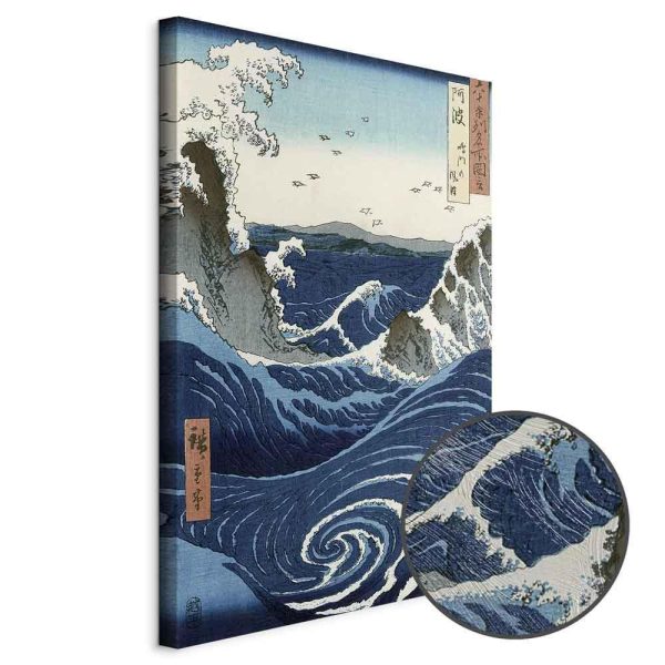 Tableau - Utagawa Hiroshige – View of the Naruto whirlpools at Awa