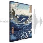 Tableau - Utagawa Hiroshige – View of the Naruto whirlpools at Awa