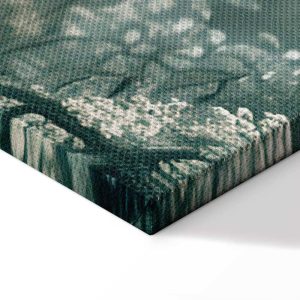 Tableau - View of the Park and Lake Retro Vintage Landscape in Greens