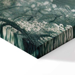 Tableau - View of the Park and Lake Retro Vintage Landscape in Greens