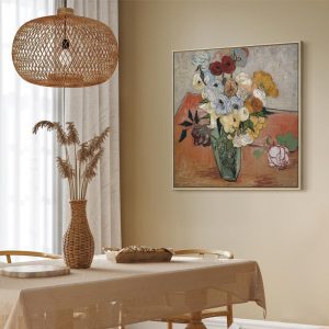 Tableau - Vincent Van Gogh – Stilllife with Japanese vase, roses and anemones