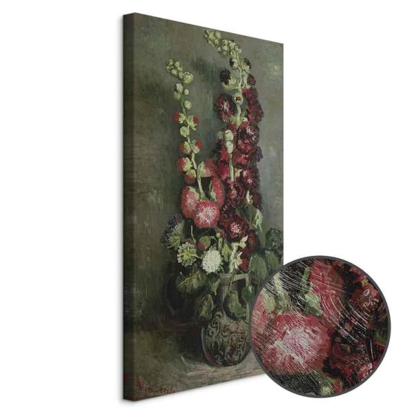 Tableau - Vincent Van Gogh – Vase of Hollyhocks