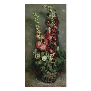 Tableau - Vincent Van Gogh – Vase of Hollyhocks