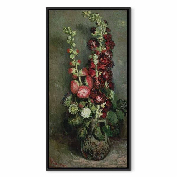 Tableau - Vincent Van Gogh – Vase of Hollyhocks