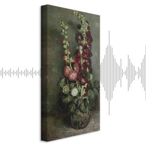 Tableau - Vincent Van Gogh – Vase of Hollyhocks