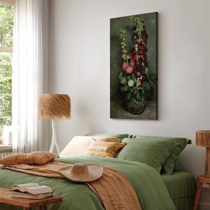 Tableau - Vincent Van Gogh – Vase of Hollyhocks
