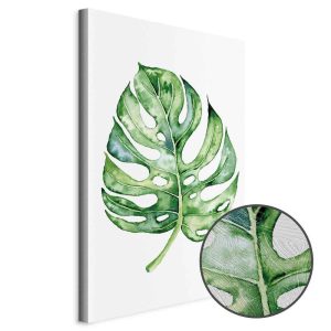 Tableau - Watercolor Monstera (1 Part) Vertical