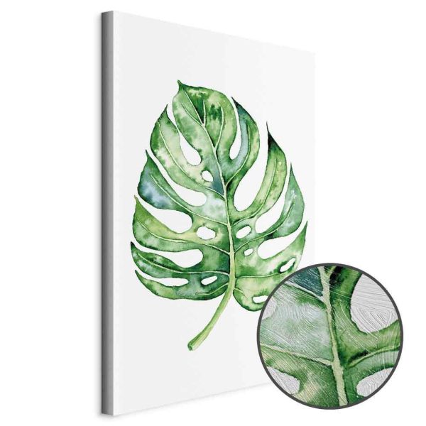 Tableau - Watercolor Monstera (1 Part) Vertical
