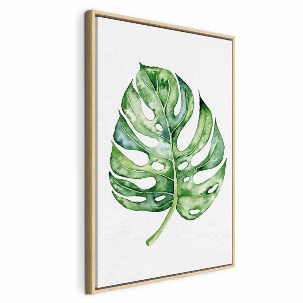 Tableau - Watercolor Monstera (1 Part) Vertical