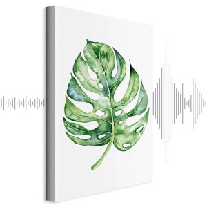 Tableau - Watercolor Monstera (1 Part) Vertical
