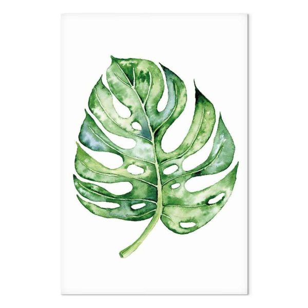 Tableau - Watercolor Monstera (1 Part) Vertical