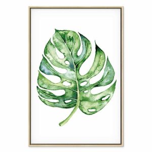 Tableau - Watercolor Monstera (1 Part) Vertical