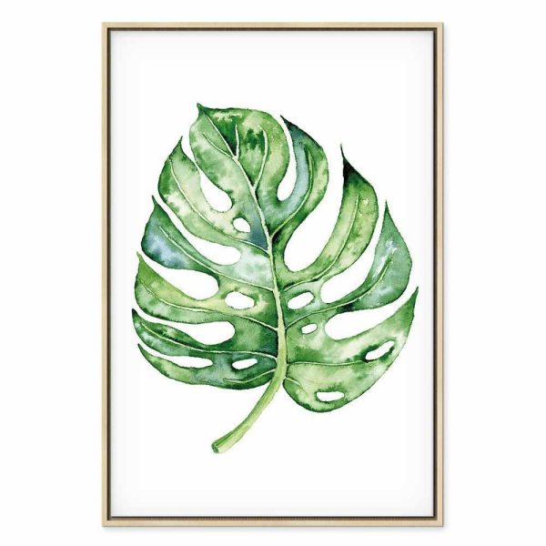 Tableau - Watercolor Monstera (1 Part) Vertical