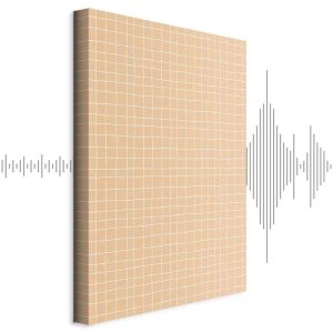 Tableau - Waving Lines - Creamy Grid on a Noisy Pastel Background