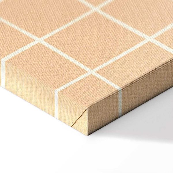 Tableau - Waving Lines - Creamy Grid on a Noisy Pastel Background