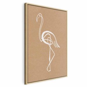 Tableau - White Flamingo (1 Part) Vertical