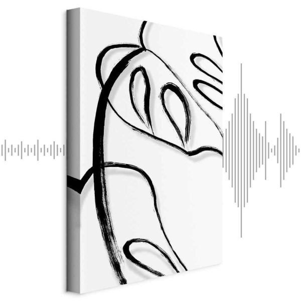 Tableau - White Monstera (1 Part) Vertical Tableau - White Monstera (1 Part) Vertical