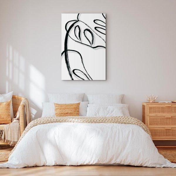 Tableau - White Monstera (1 Part) Vertical