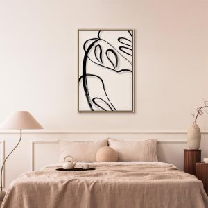 Tableau - White Monstera (1 Part) Vertical