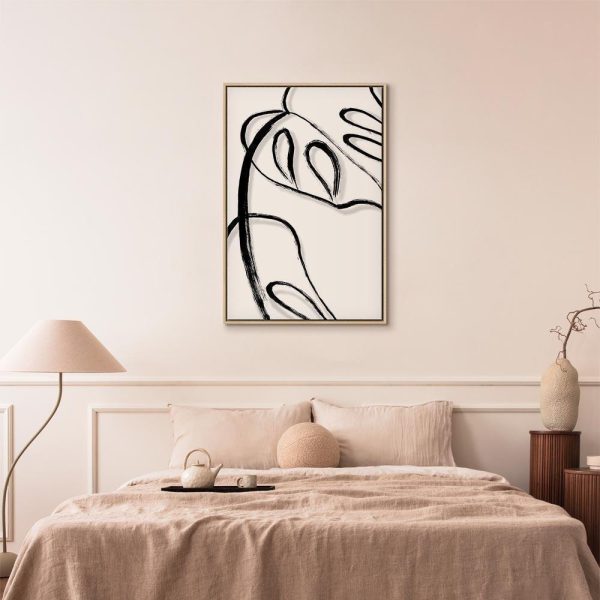 Tableau - White Monstera (1 Part) Vertical