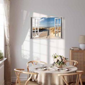 Tableau - Window: View of the Beach