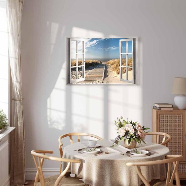 Tableau - Window: View of the Beach