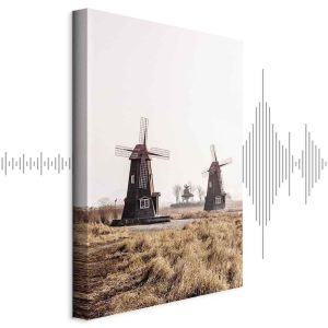 Tableau - Wooden Windmill (1 Part) Vertical