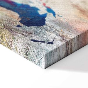 Tableau - World Map: Cracked Wall