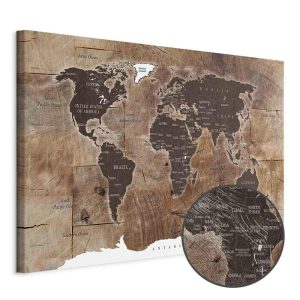 Tableau - World Map: Wooden Mosaic