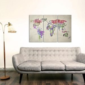 Tableau en liège - Colorful Countries