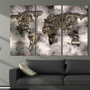 Tableau en liège - Opalescent Map