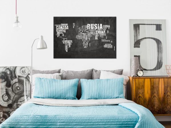 Tableau en liège - Spanish Geography [Cork Map - Spanish Text]