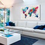 Tableau en liège - Walls of the World