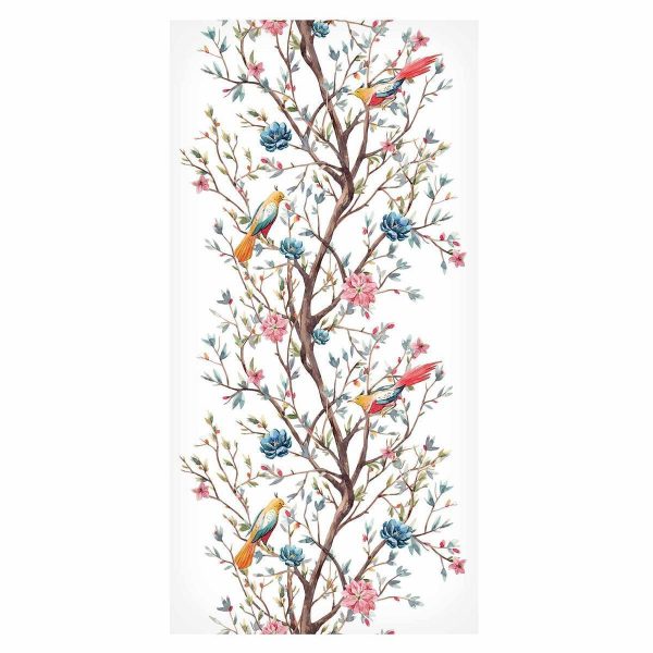 Tapisserie murale - Birds on a Flowering Twig