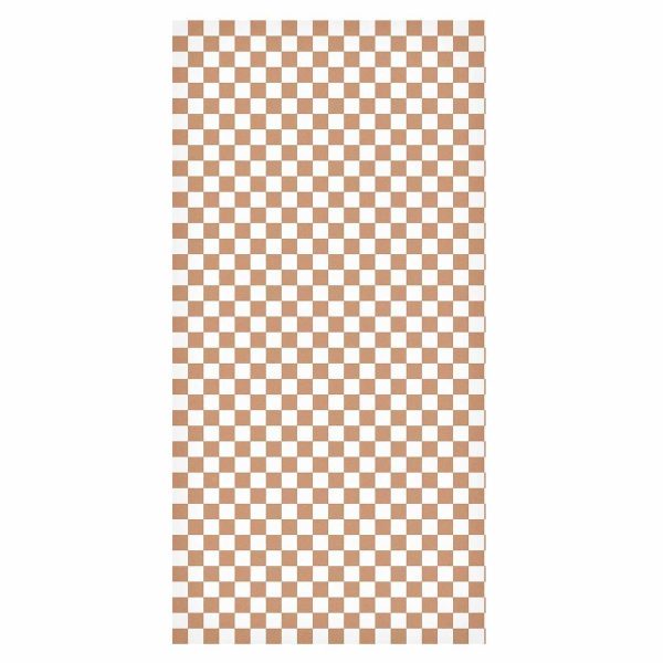 Tapisserie murale - Checkerboard Pattern - Brown-White Grid with a Subtle Noise