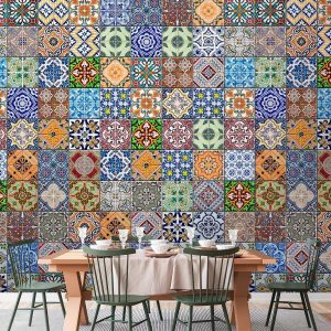 Tapisserie murale - Colorful Mosaic