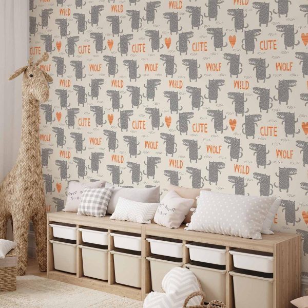 Tapisserie murale - Cute Wolf