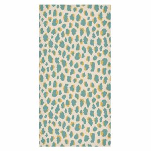 Tapisserie murale - Giraffe Pattern - animal pattern in turquoise spots on a light background